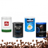 Bezkofeínový set, 4x250g mletá káva