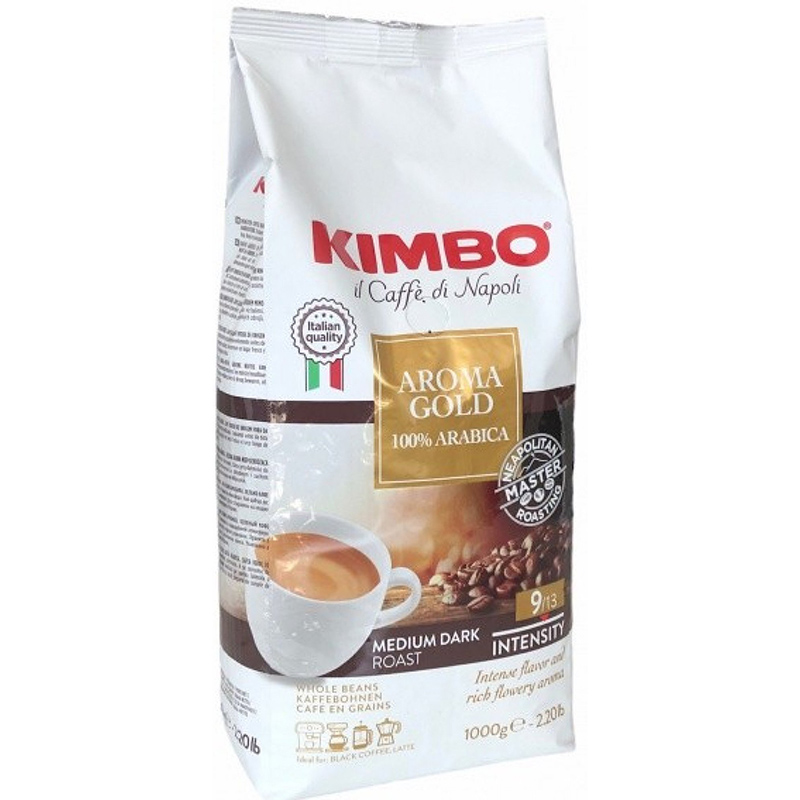 Kimbo Aroma Gold 1000g zrnková káva 