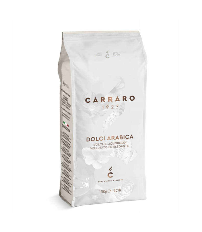 Carraro Dolci Arabica, zrnková káva 1 kg 