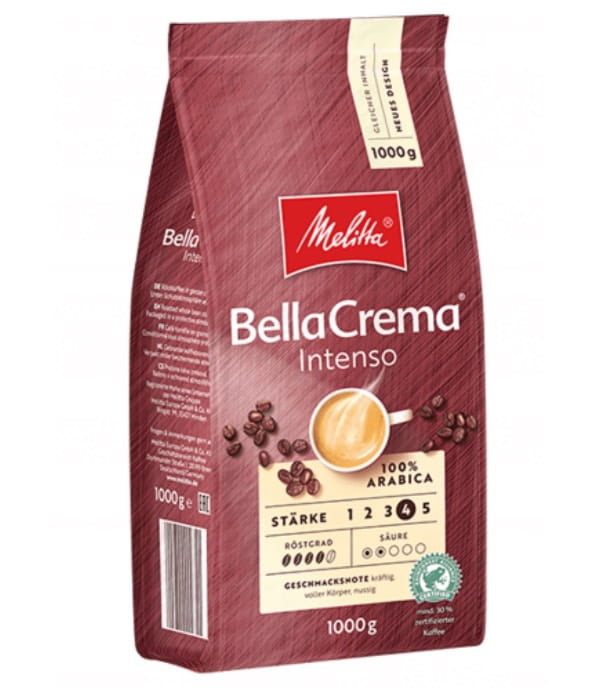 Melitta Bella Crema Intenso zrnková káva 1 kg