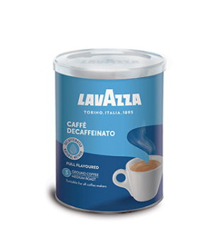 Lavazza DEK bezkofeinová 250 g mletá káva v dóze