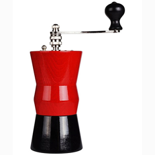 Ručný mlynček na kávu Lodos 2015, červeno-čierny